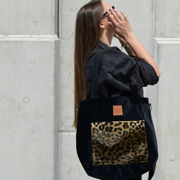 Torba shopper "Mili Chic MC6" - czarna 